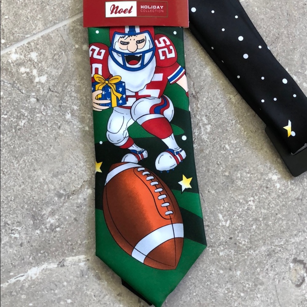 Football Santa Holiday Tie